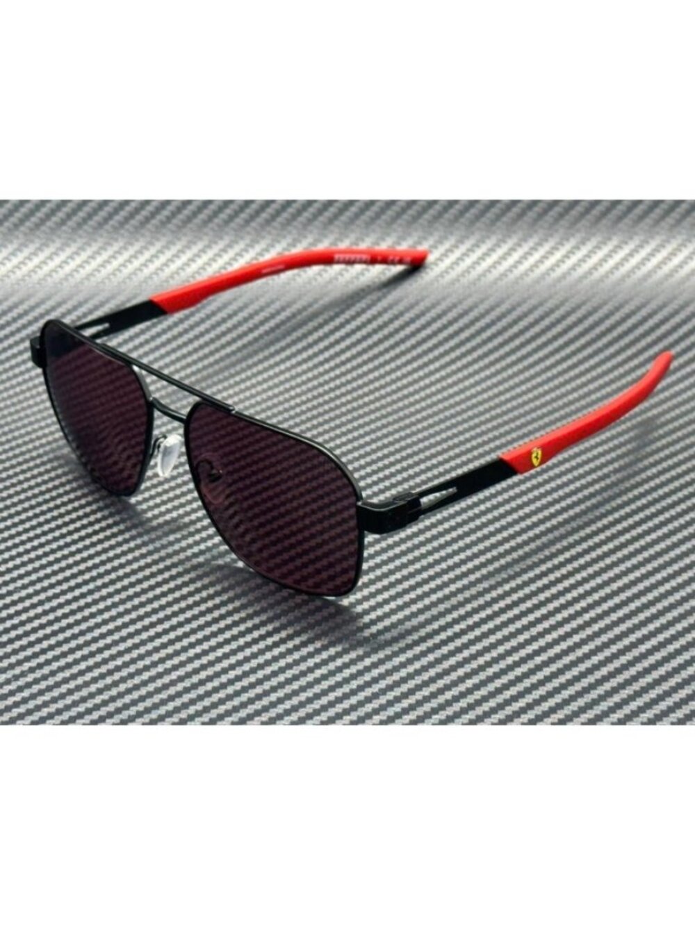 New Ferrari Men Matte Black Sunglasses 57-16-145